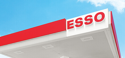 esso corner sign